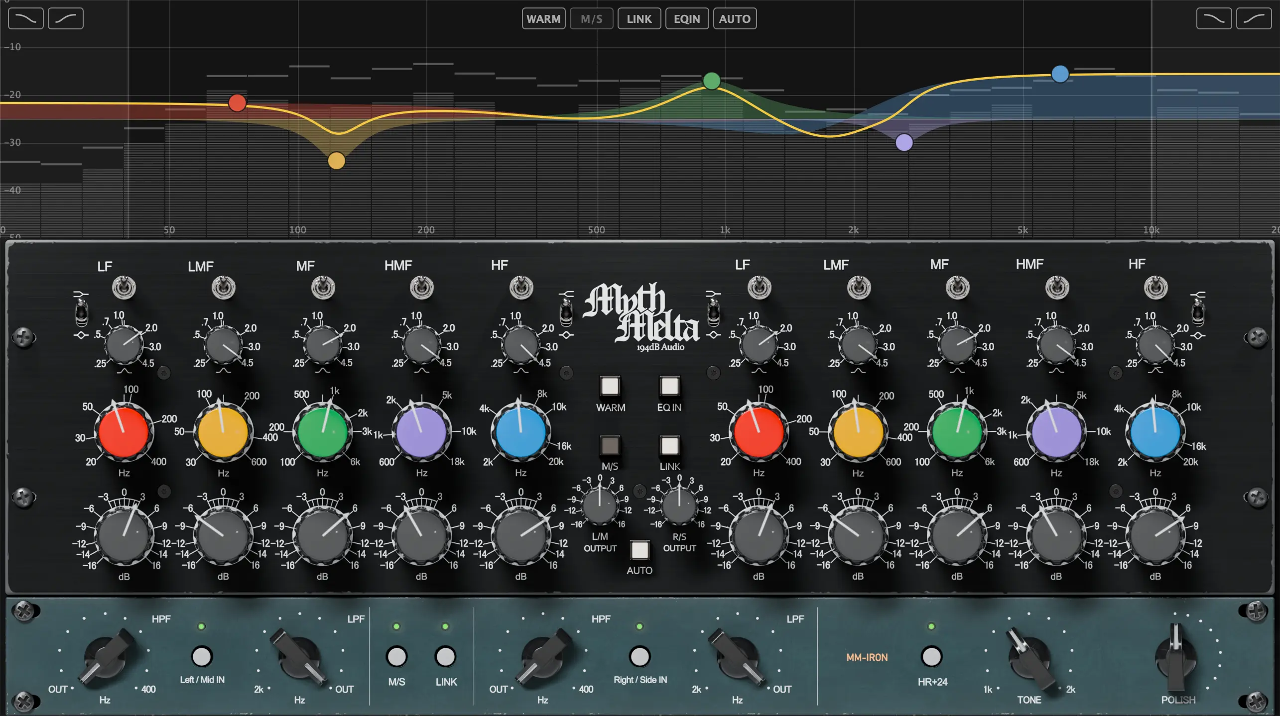 MythMelta EQ plugin interface